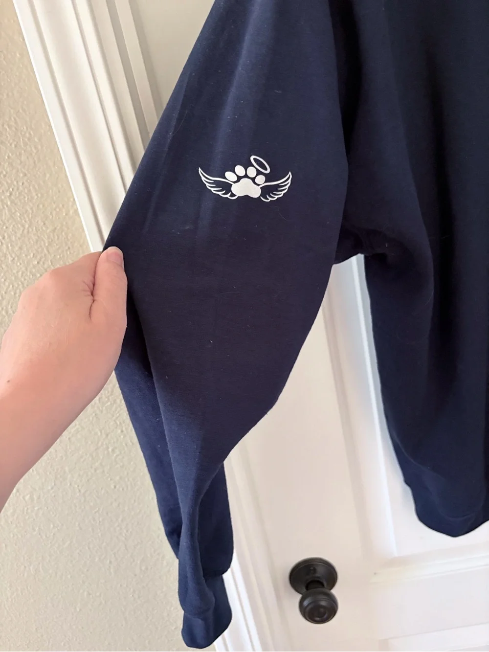 Custom made Live Love Bark Navy Hoodie - Dog Lover Hoodie XXL